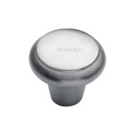 M Marcus Heritage Brass Edge Design Wardrobe Knob 38mm 